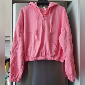 alo hoodie cropped sweater